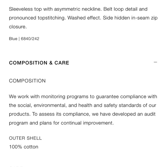 Zara denim asymmetrical top - Picture 7 of 14